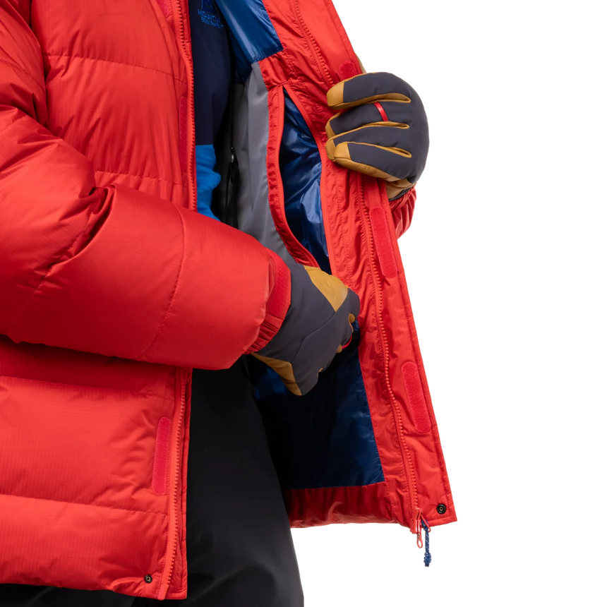 Mountain Equipment Gasherbrum Men's Jacket in Chili Red - Pocket Detail