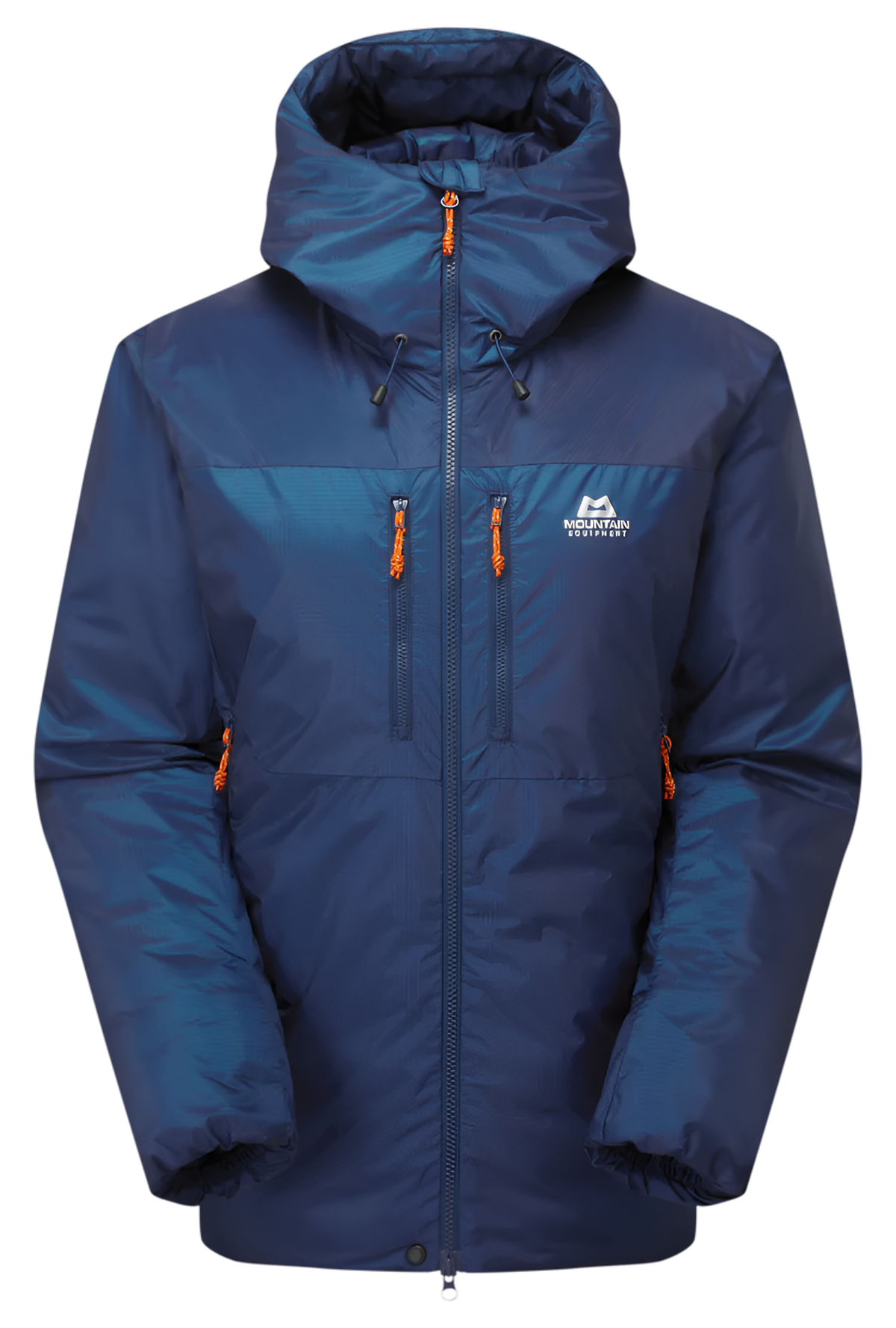 Mountain Equipment Kryos Women's Jacket in Admiral Blue - Flat Lay Front
