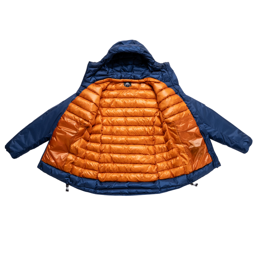 Mountain Equipment Kryos Women's Jacket in Admiral Blue - Flat Lay Open