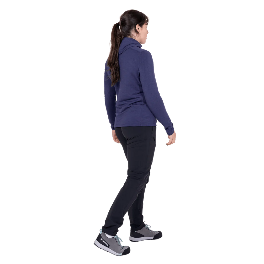 Mountain Equipment Lumiko Hooded Women's Jacket in Amethyst/Medieval - Full Length Back