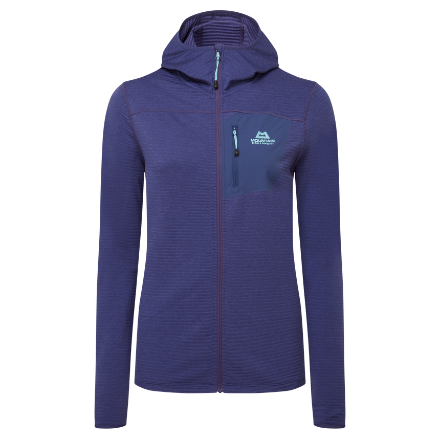 Mountain Equipment Lumiko Hooded Women's Jacket in Amethyst/Medieval - Product Preview