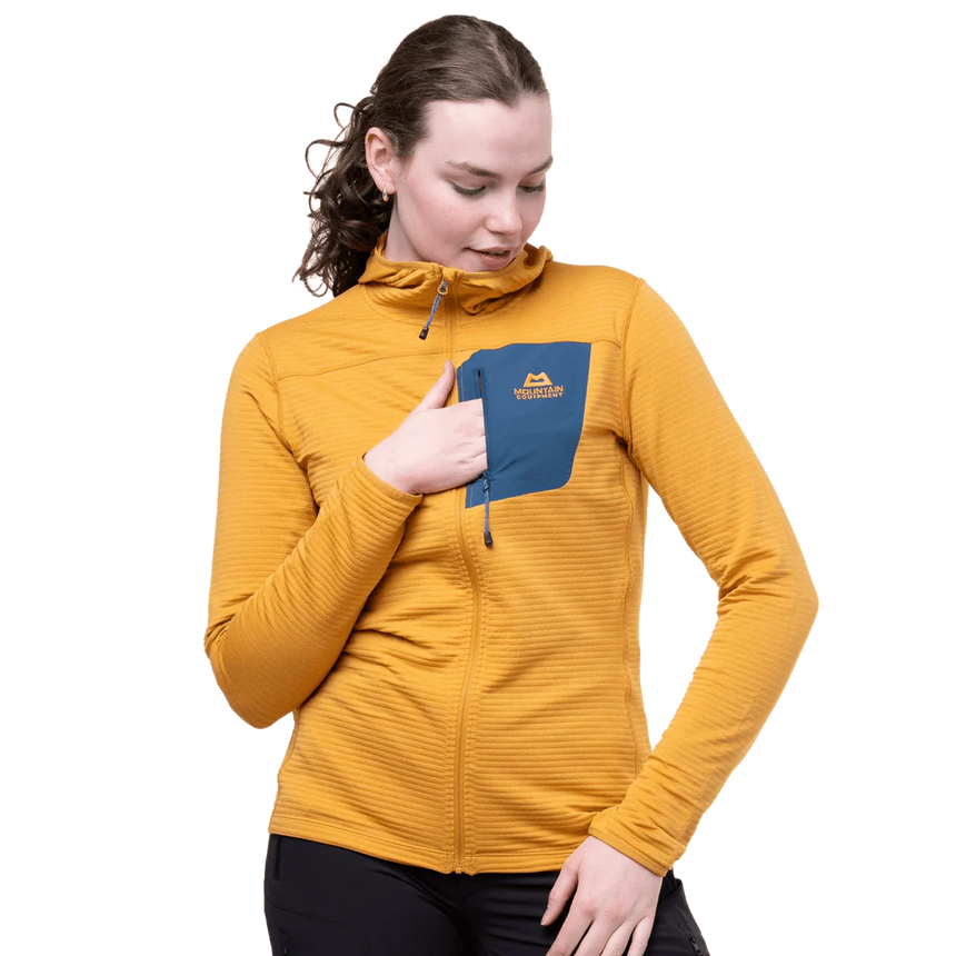 Mountain Equipment Lumiko Hooded Women's Jacket in Butterscotch/Maj - Walking Front
