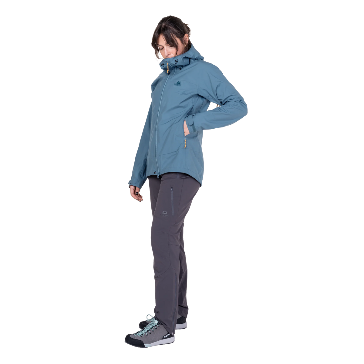 Mountain Equipment Odyssey Women's Jacket in Stellar Blue - On Model Walk