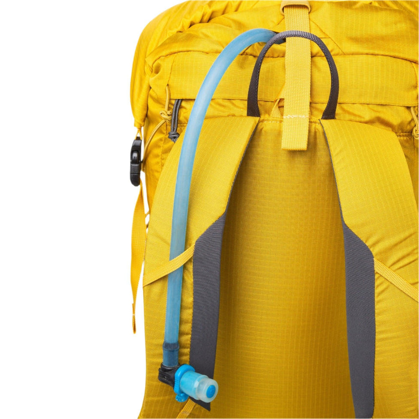 Mountain Equipment Orcus 22+ Backpack in Sulphur - Hydration Detail