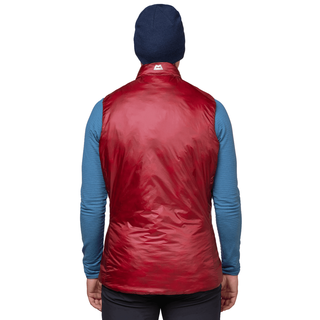 Mountain Equipment Oreus Women's Vest in Merlot/Admiral Blue - Back Fit