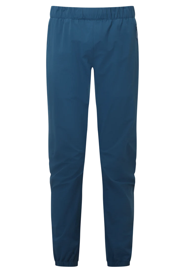 Mountain Equipment Sella Women's Pant in Majolica Blue - Front flat lay