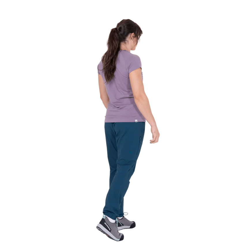 Mountain Equipment Sella Women's Pant in Majolica Blue - Side model view