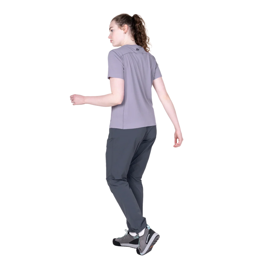 Mountain Equipment Sella Women's Pant in Ombre Blue - Side model view alternate