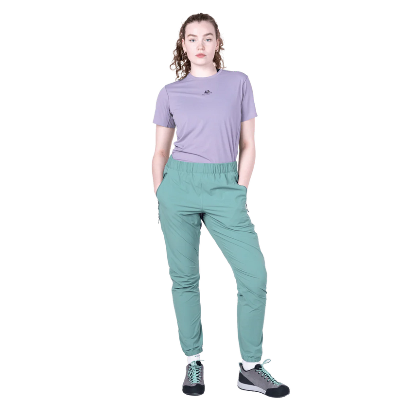 Mountain Equipment Sella Women's Pant in Sea Pine - Front model view