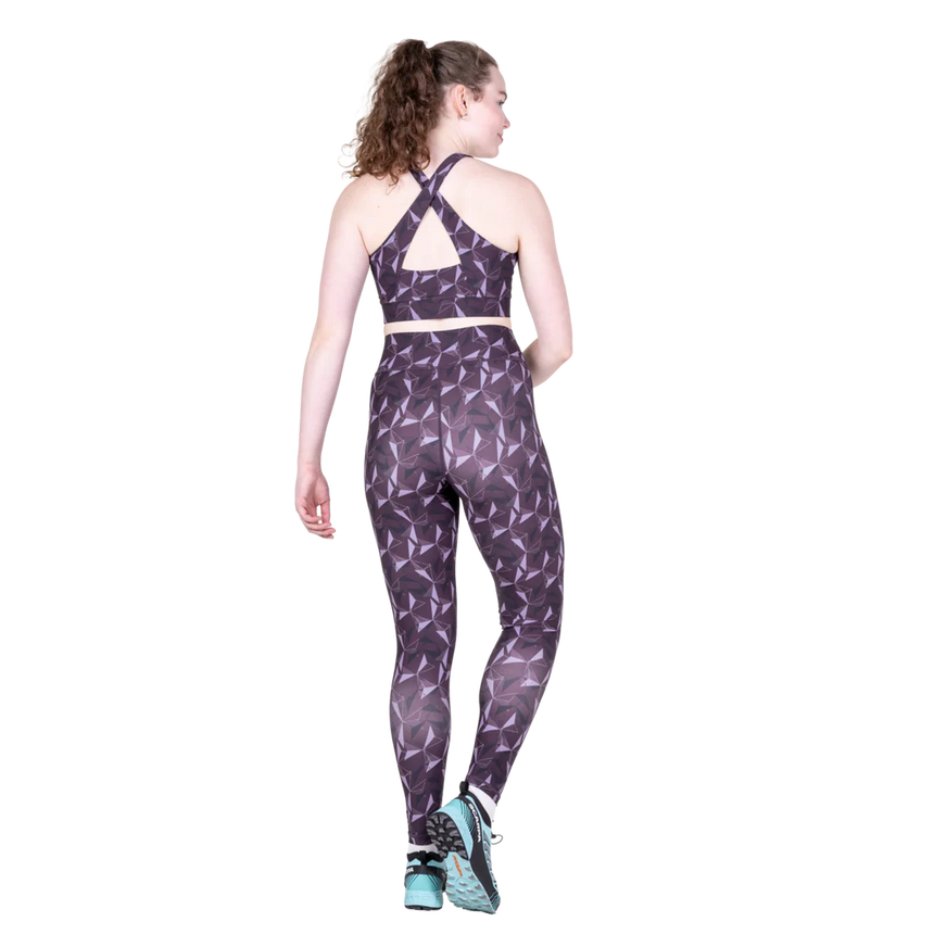 Mountain Equipment Sereno Women's Legging in Nightshade Print - Side model view