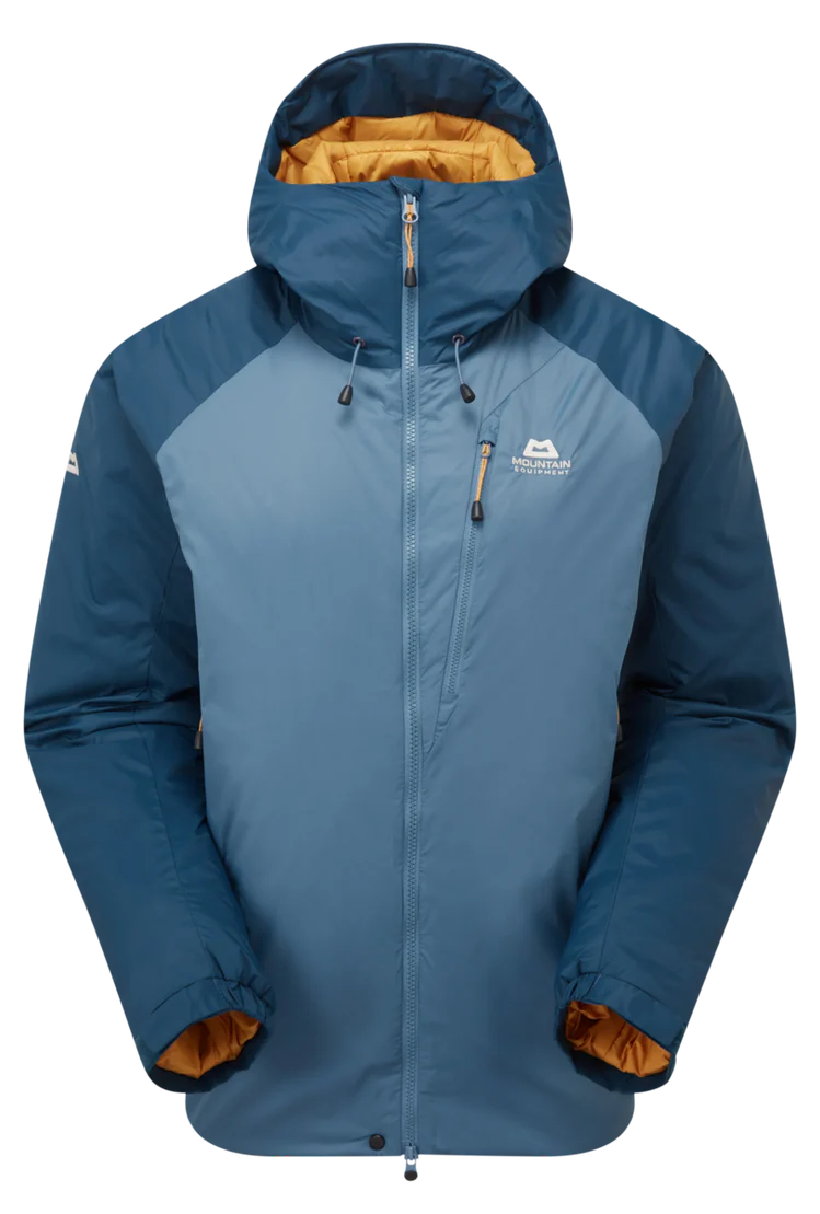 Mountain Equipment Shelterstone Women's Jacket in Stellar/Majolica - Flat Lay Front