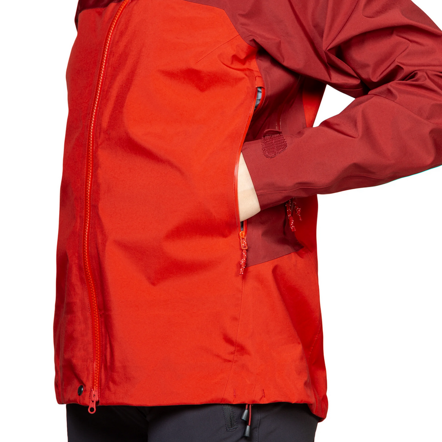 Mountain Equipment Shigri GORE-TEX Women's Jacket in Chili Red/Merlot - Hand Pocket