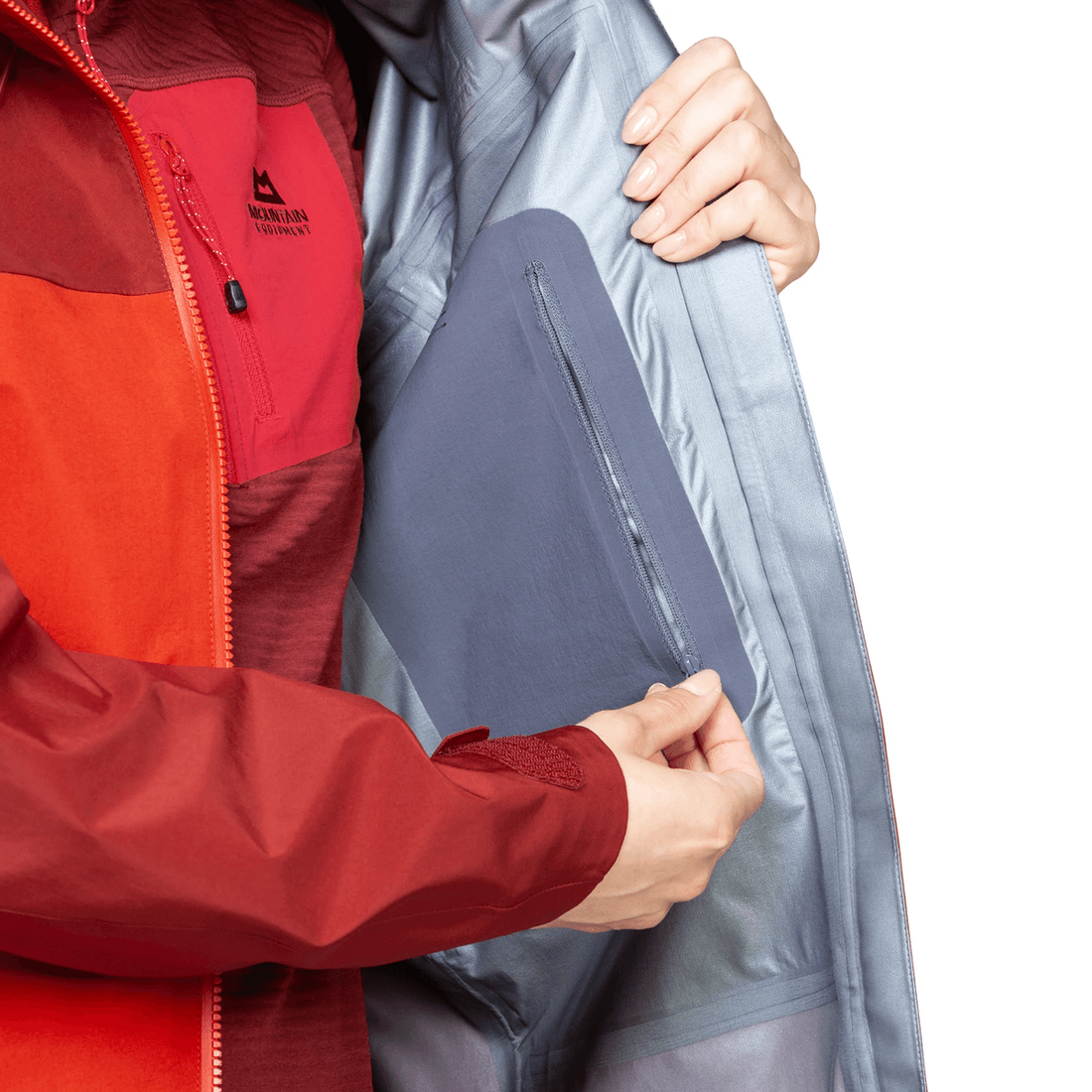 Mountain Equipment Shigri GORE-TEX Women's Jacket in Chili Red/Merlot - Inner Pocket