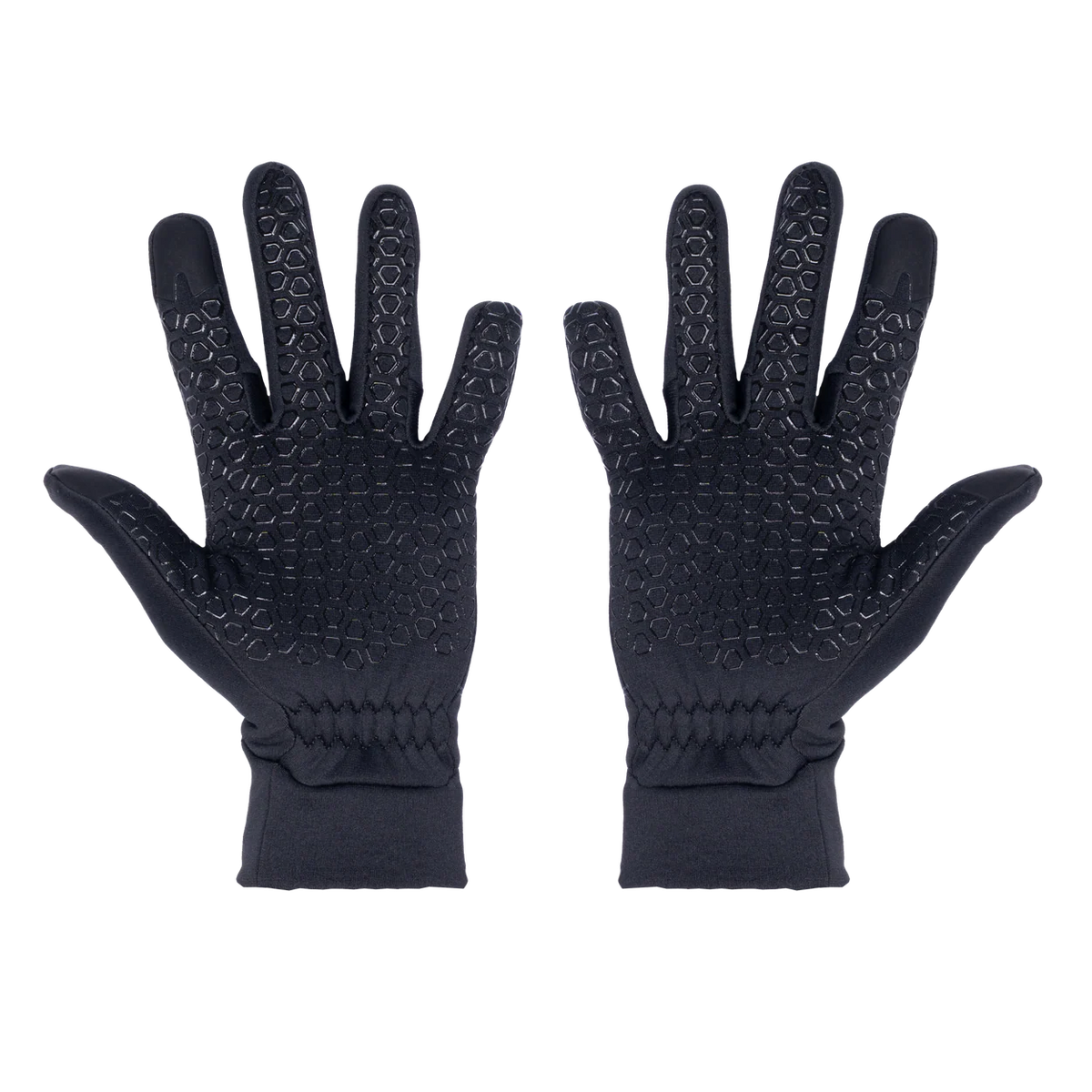 Mountain Equipment Stretch Fleece Grip Women's Glove in Black - Back of Hand