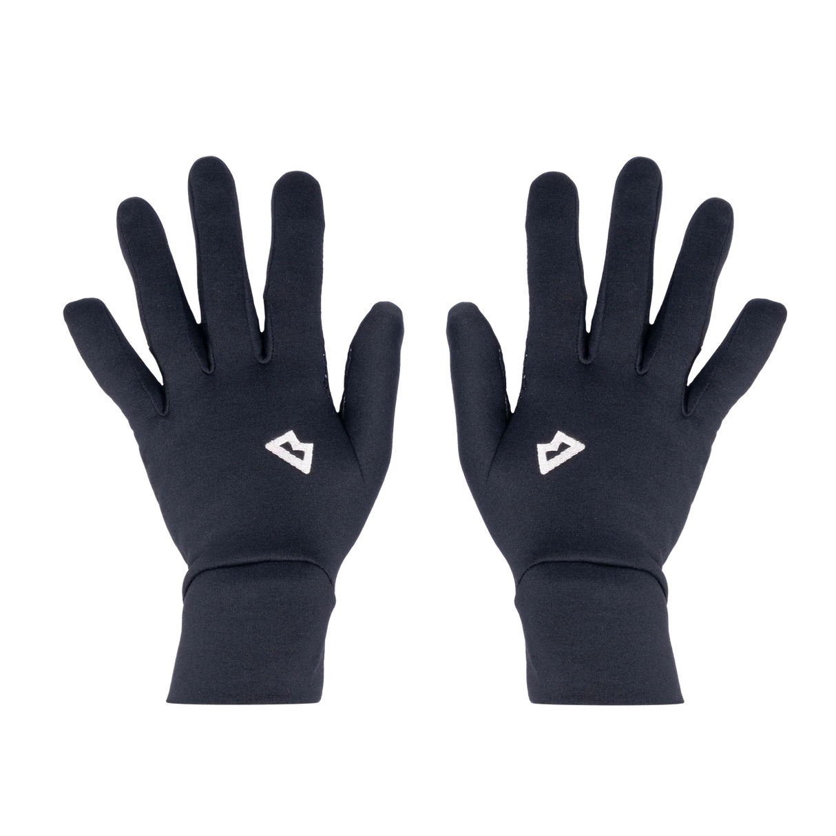 Mountain Equipment Stretch Fleece Grip Women's Glove in Black - Palm and Back of Hand
