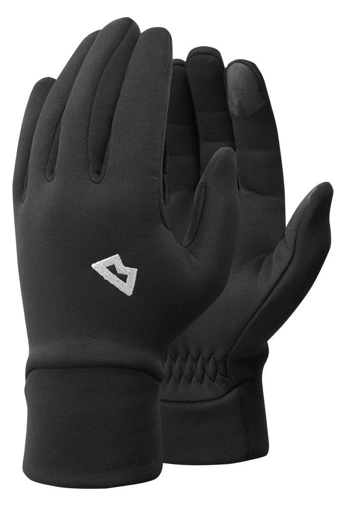 Mountain Equipment Stretch Fleece Women's Glove in Black - Front Product Shot