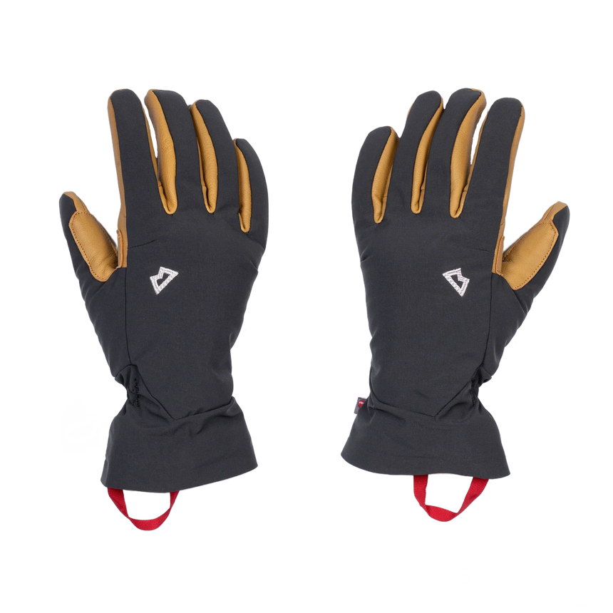 Mountain Equipment Super Alpine Gloves in Black/Tan - Back