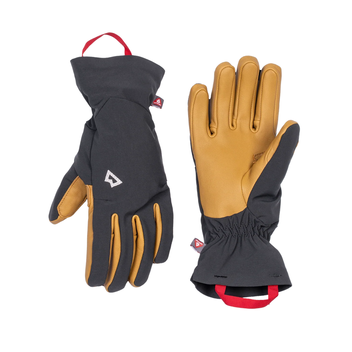 Mountain Equipment Super Alpine Women's Gloves in Black/Tan - Back