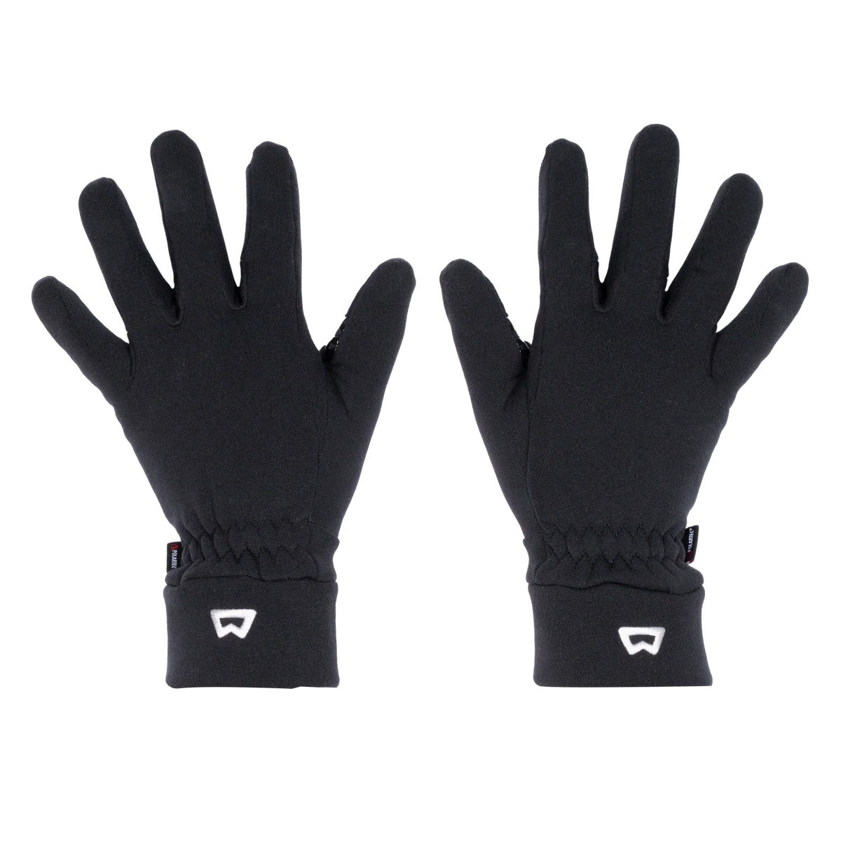 Mountain Equipment Touch Screen Grip Gloves in Black - Palm and Back of Hand