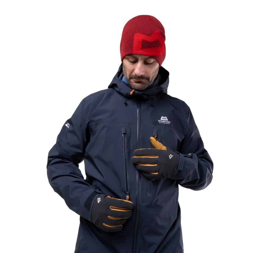Mountain Equipment Tupilak Men's GORE-TEX Jacket in Cosmos - Climbing View on Model