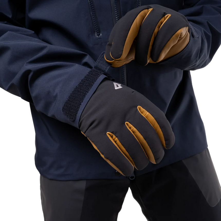 Mountain Equipment Tupilak Men's GORE-TEX Jacket in Cosmos - Hood Up on Model