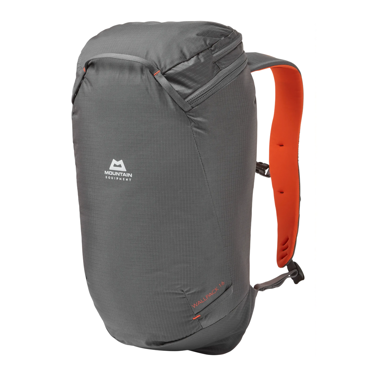 Mountain Equipment Wallpack 16 Backpack in Anvil/Cardinal Orange - Front