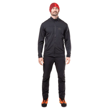 Mountain Equipment Apiro Men's Jacket Outdoor Action Black- Front Fit on Model