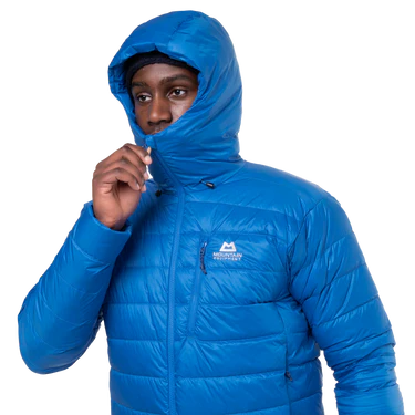 Mountain Equipment Baltoro Men's Jacket Outdoor Action Atlantic Blue- Center Front Zip