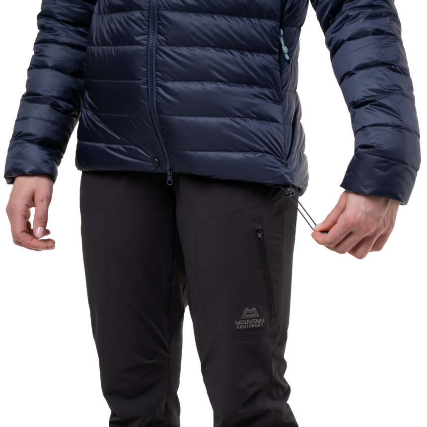 Mountain Equipment Baltoro Women's Jacket Outdoor Action Cosmos- Hem Drawcord