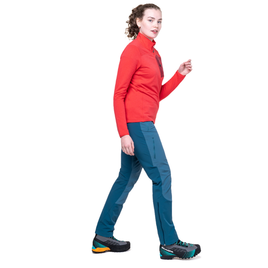 Mountain Equipment Chamois Women's Pant (AC) Outdoor Action IndianTeal/Maj - Side Fit