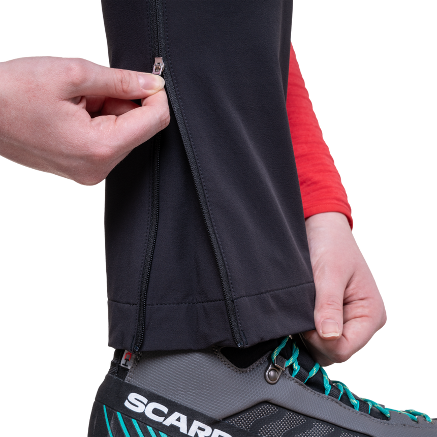 Mountain Equipment Chamois Women's Pant Outdoor Action Black- Ankle zip