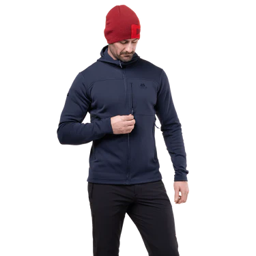 Mountain Equipment Durian Hooded Men's Jacket Outdoor Action Pine- Napoleon chest pocket