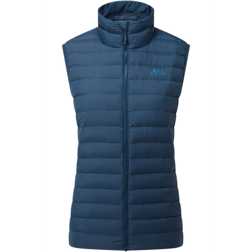 Mountain Equipment Earthrise Women's Vest Outdoor Action Majolica Blue- Front