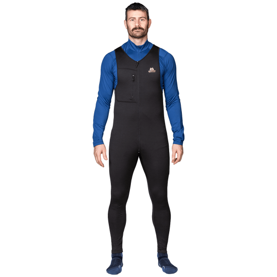 Mountain Equipment Eclipse Salopette Outdoor Action Black - Front Fit on Model