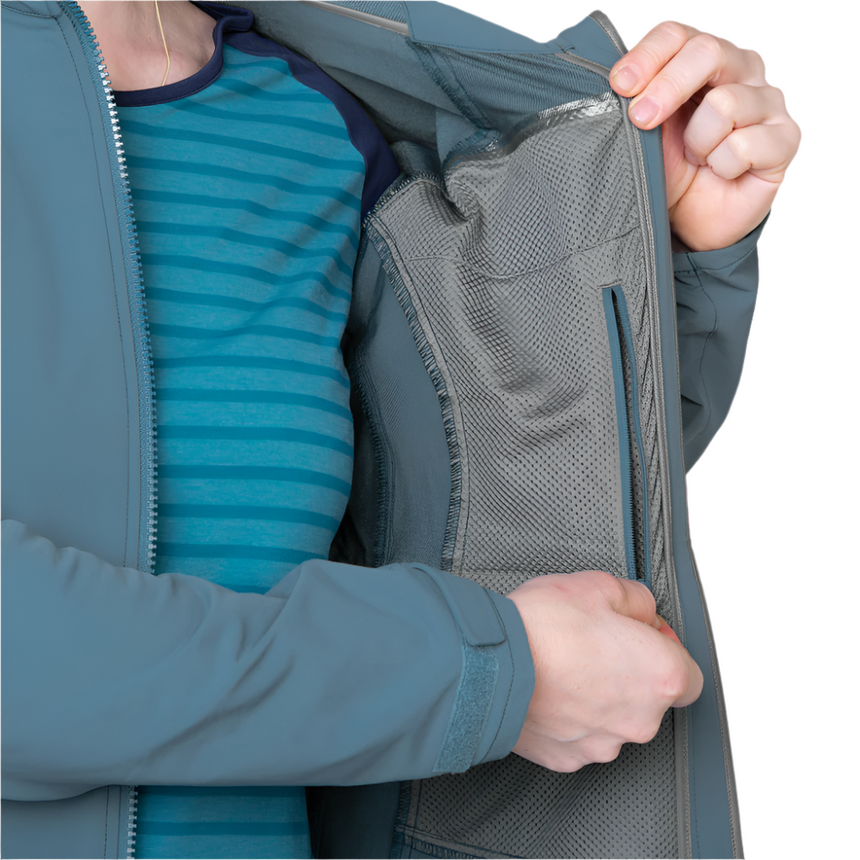 Mountain Equipment Frontier Hooded Women's Jacket Outdoor indian Teal- Internal Pocket