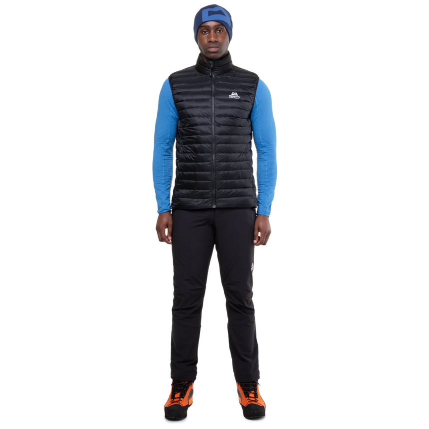 Mountain Equipment Frostline Men's Vest Outdoor Action Admiral Blue- Full Front Fit