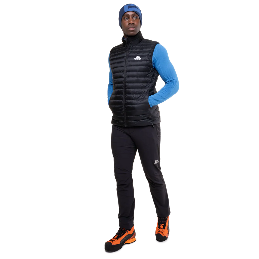 Mountain Equipment Frostline Men's Vest Outdoor Action Admiral Blue- Hand Pockets