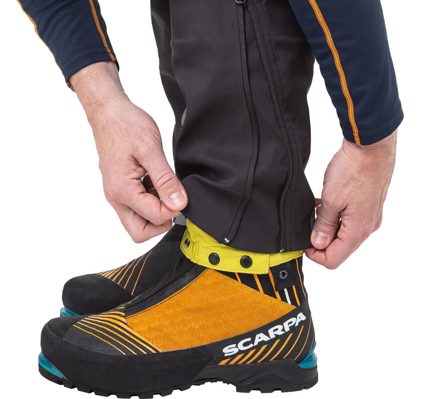 Mountain Equipment G2 GORE-TEX Mountain Pant Outdoor Action Black- Zip-out stretch gaiter