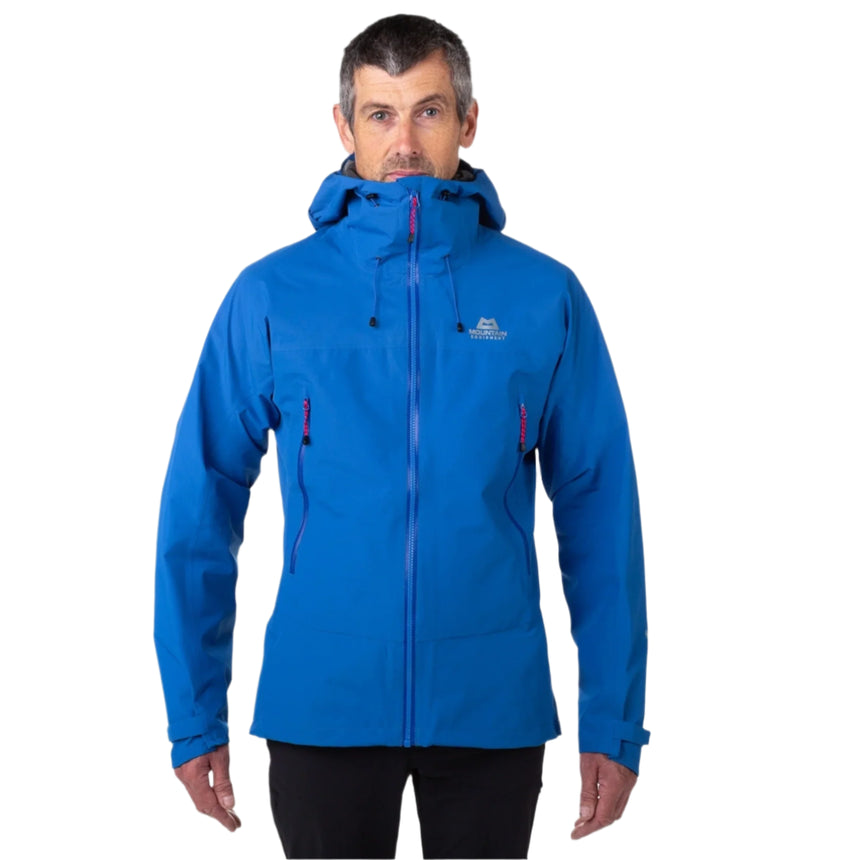 Mountain Equipment Garwhal GORE-TEX Men's Jacket Outdoor Action Lapis Blue- Front fit