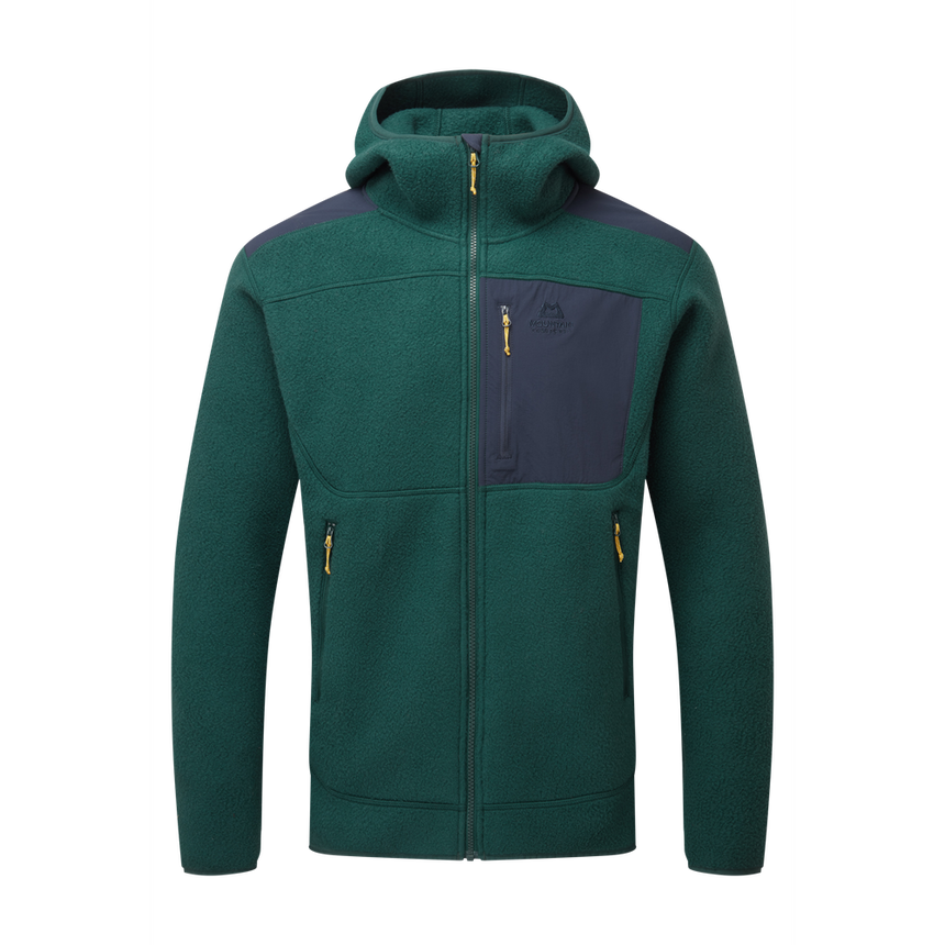Mountain Equipment Highpile Hooded Men's Jacket Outdoor Action Pine/Cosmos- Front
