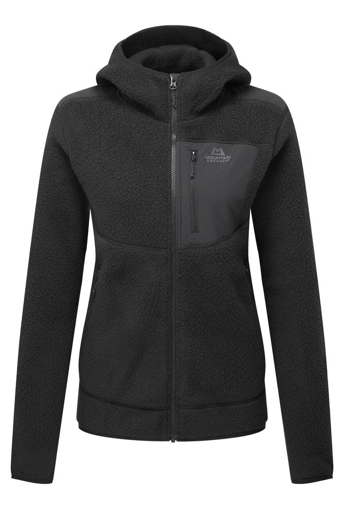 Mountain Equipment Highpile Hooded Women's Jacket Outdoor Action Black- Front