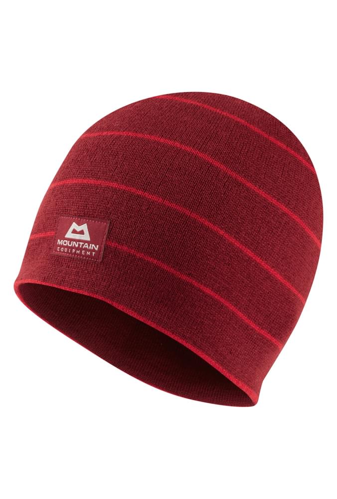 Mountain Equipment Humbolt Beanie Outdoor Action Merlot/Chili- side view