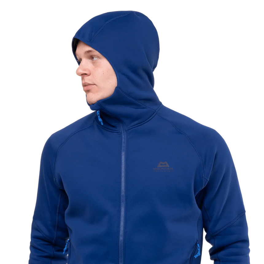 Mountain Equipment Jorasses Hooded Men's Jacket Outdoor Action Admiral Blue- Self-fabric hood