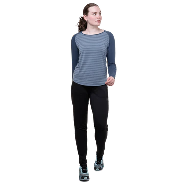 Mountain Equipment Jorasses Women's Pant Outdoor Action Black - Front Fit on Model