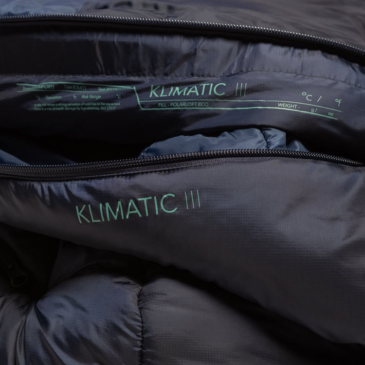 Mountain Equipment Klimatic III Women's Sleeping Bag (-5°C/23°F) Outdoor Action - Zip