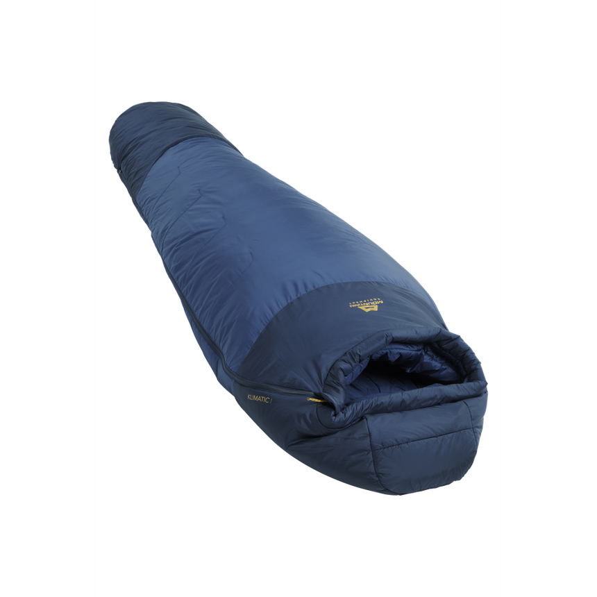 Mountain Equipment Klimatic I Sleeping Bag (4°C/39°F) Outdoor Action Dusk- Slanted