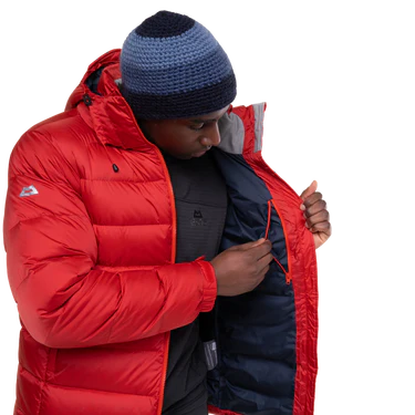 Mountain Equipment Lightline Men's Jacket Outdoor Action Chili Red- Inner Zipped Security Pocket