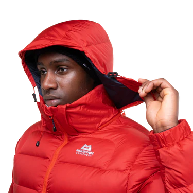 Mountain Equipment Lightline Men's Jacket Outdoor Action Chili Red - Zip-off Mountain Insulated Hood