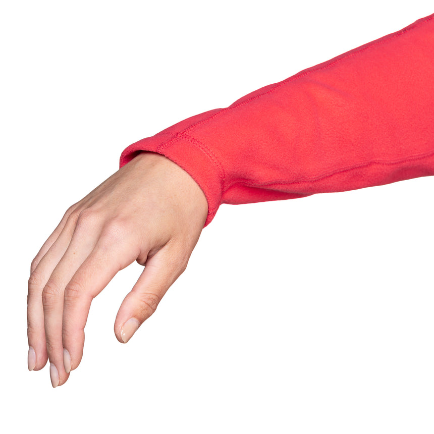 Mountain Equipment Micro Women's Zip-T Fleece Outdoor Action Hibiscus- Cuff