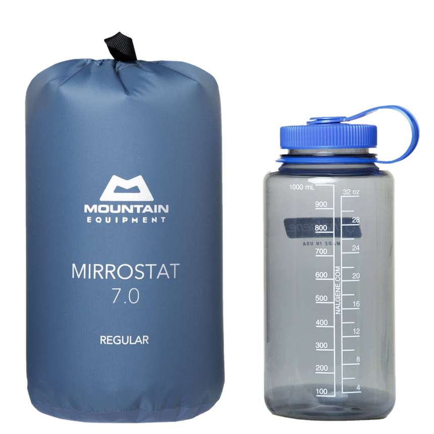 Mountain Equipment Mirrostat 7.0 Mat Outdoor Action Bluefin- Lightweight Stuff Sack
